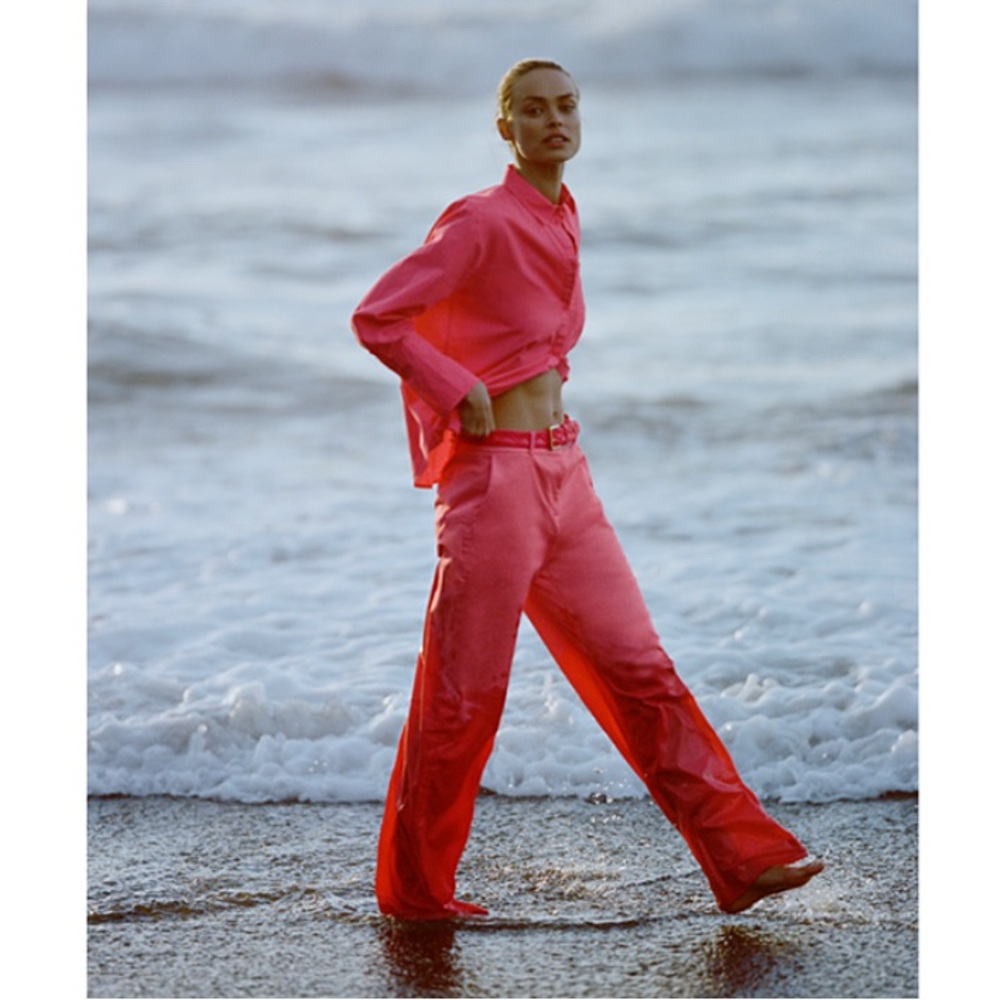 J. Crew Garçon Garment Dyed Pink Cotton Poplin Shirt